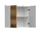 Wall cabinet JUNONA LINE G2D/60/57 BRW made light order